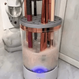 Automatisk sminkborst rengöring